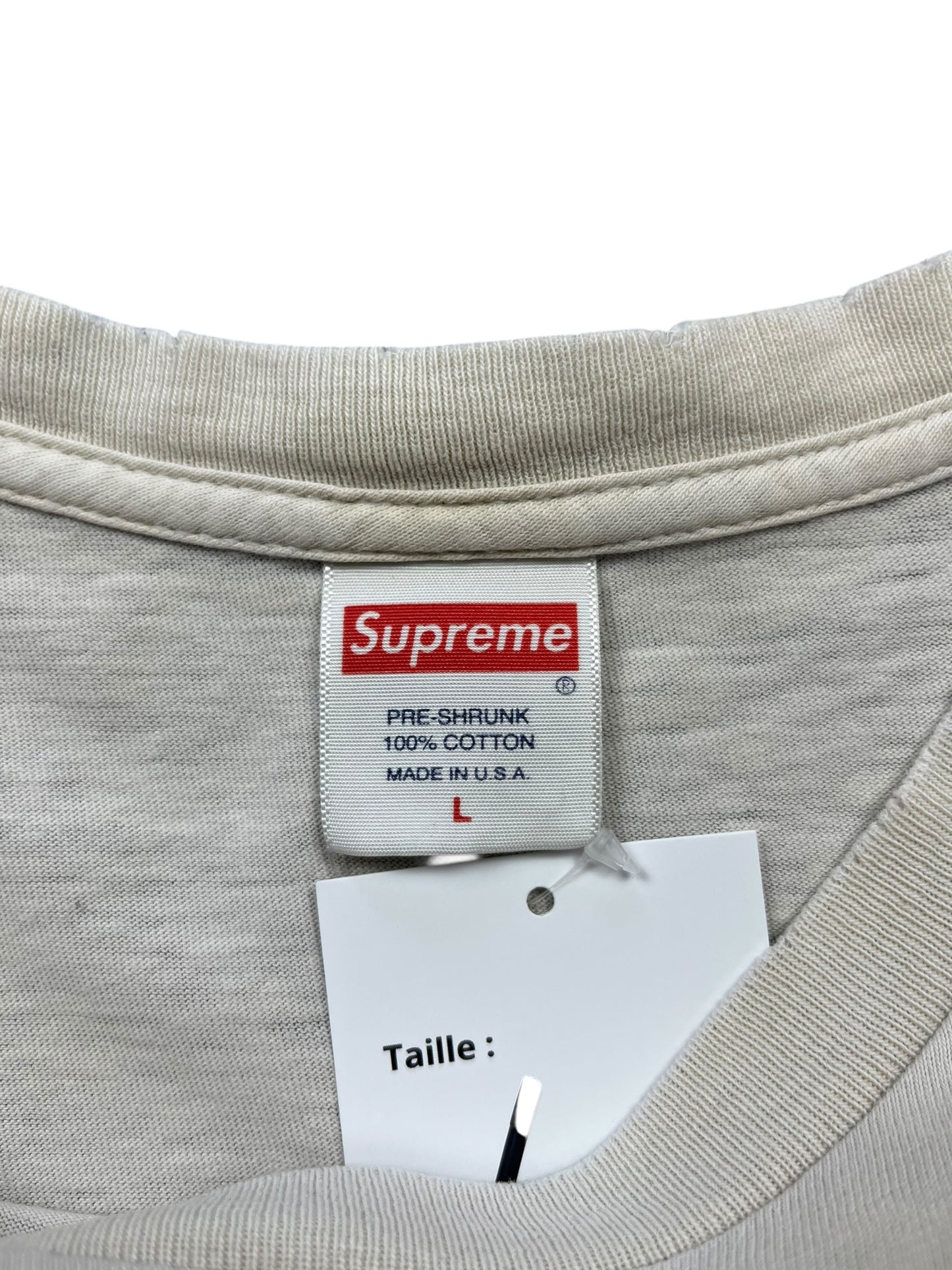 T-shirt Supreme blanc ( L )