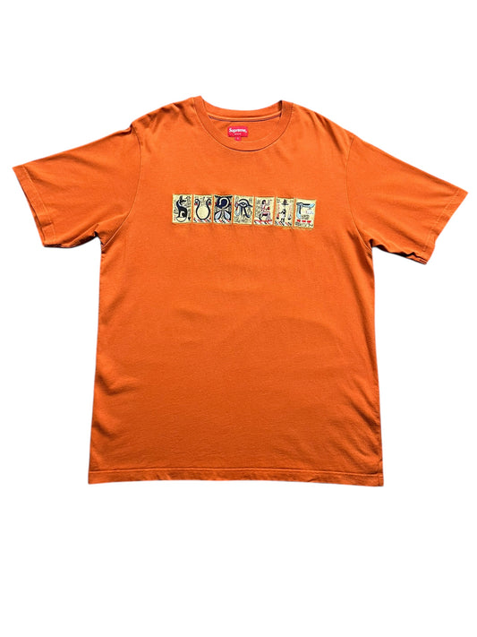 T-shirt Supreme orange ( L )