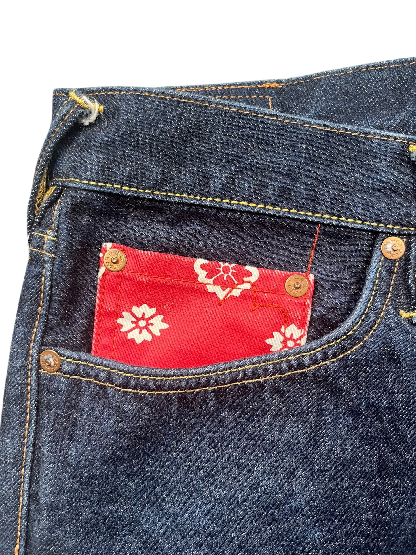 Jean Evisu bleu marine ( M )