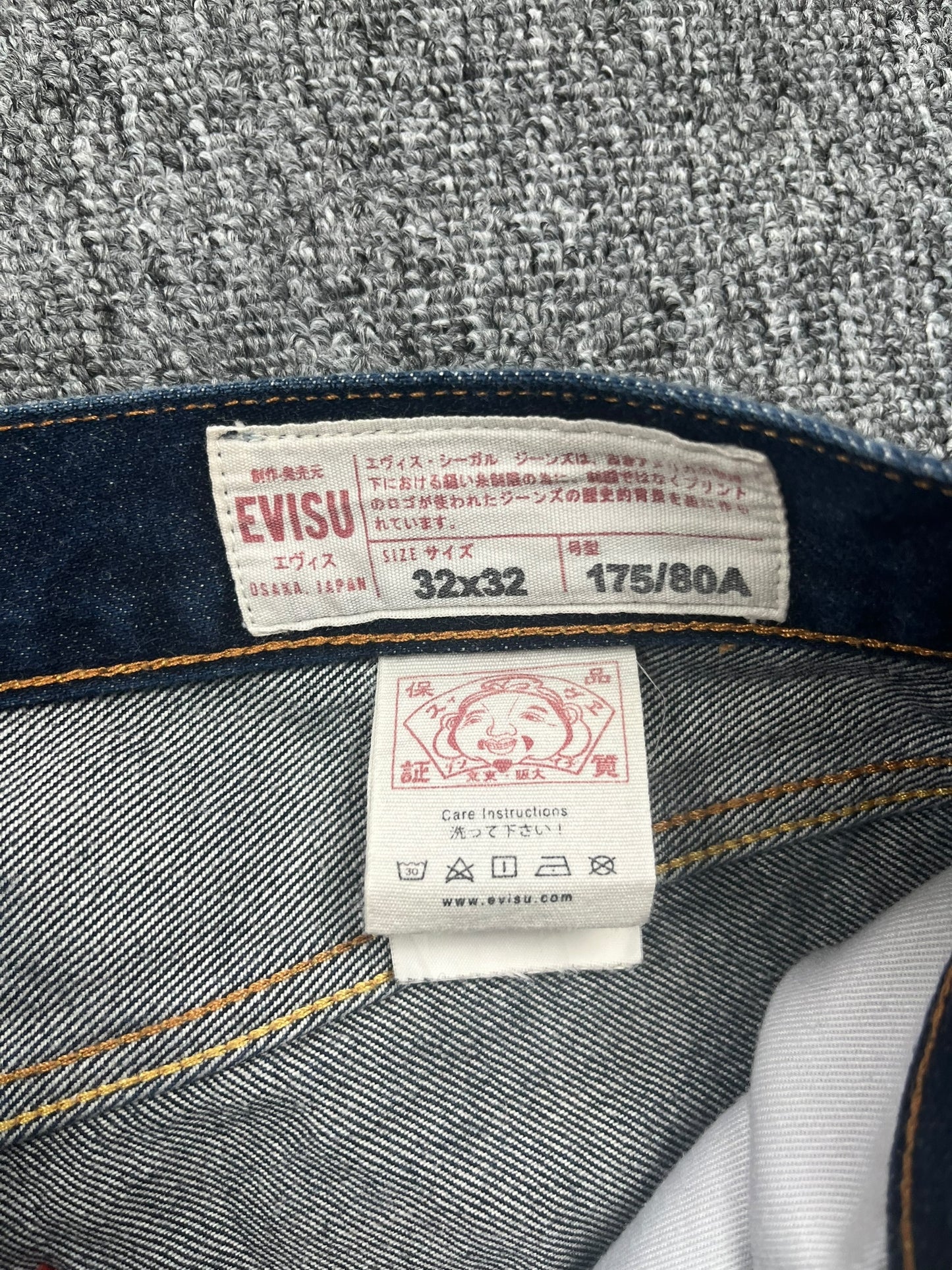 Jean Evisu bleu marine ( M )